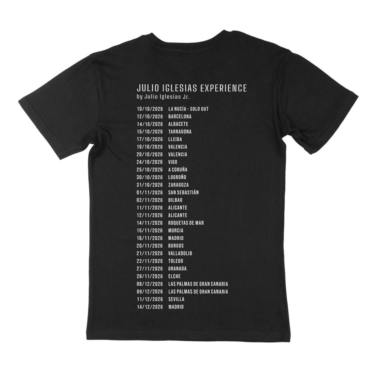Julio Iglesias Jr. T-Shirt – Gira España 2026
