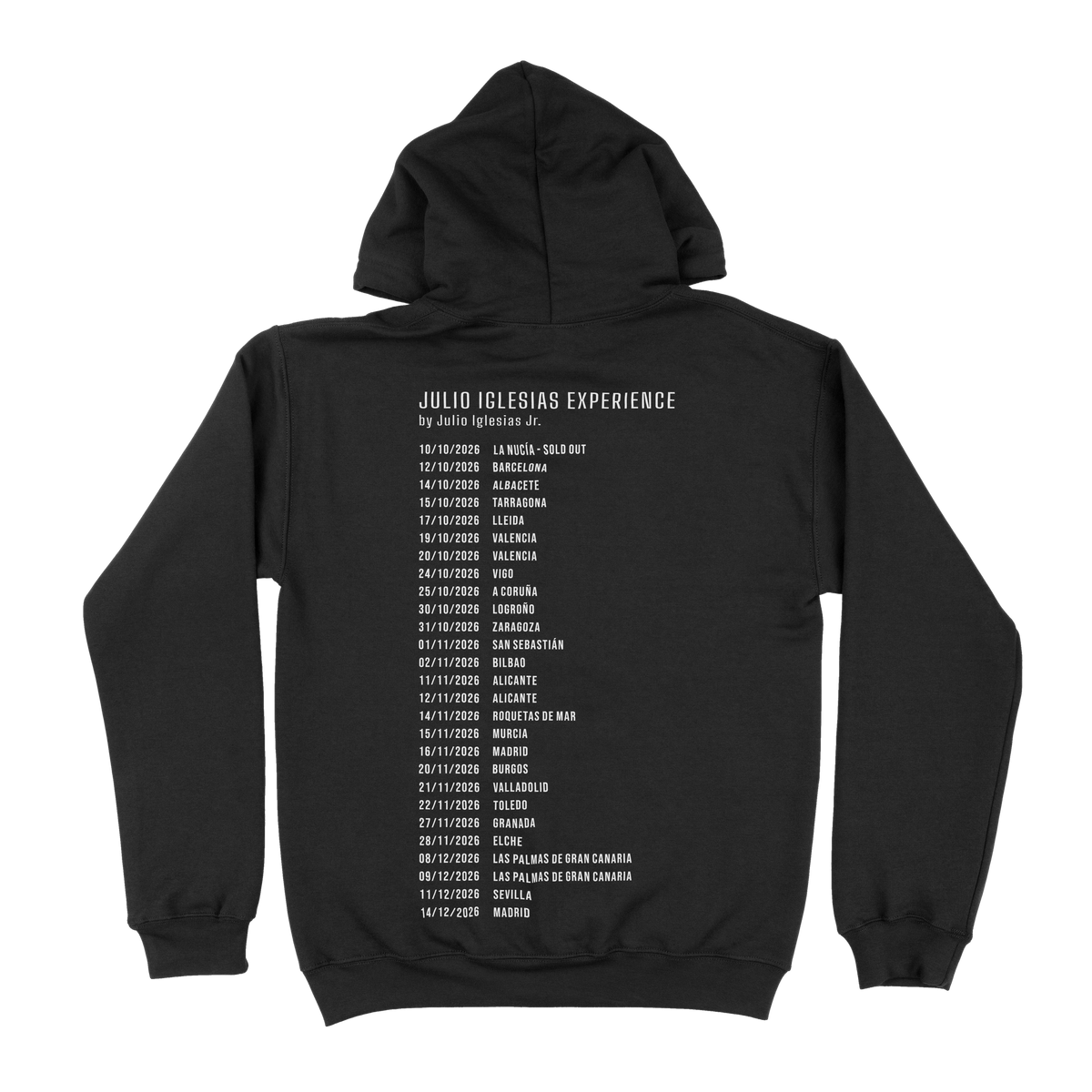 Julio Iglesias Jr. Hoodie – Gira España 2026