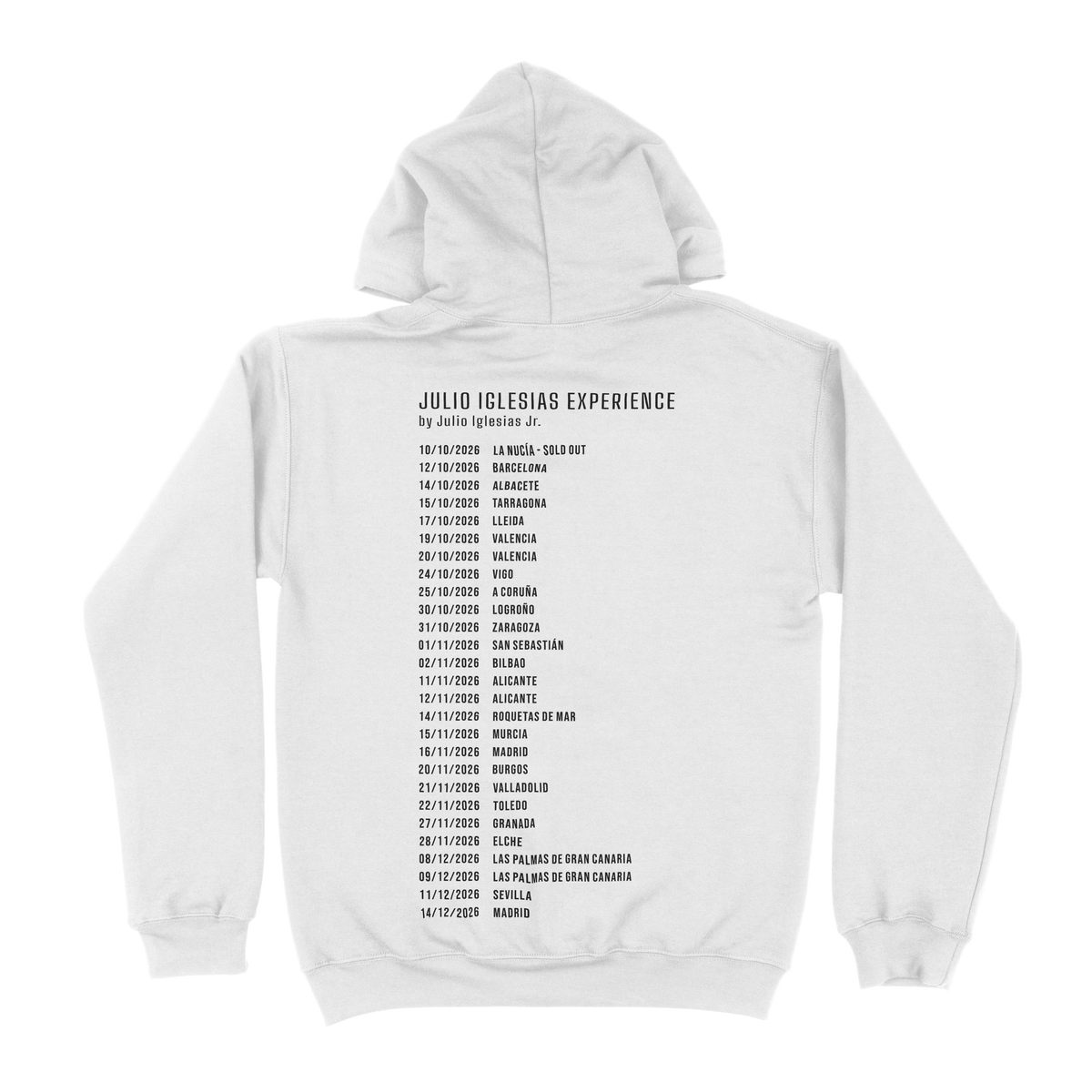 Julio Iglesias Jr. Hoodie – Gira España 2026